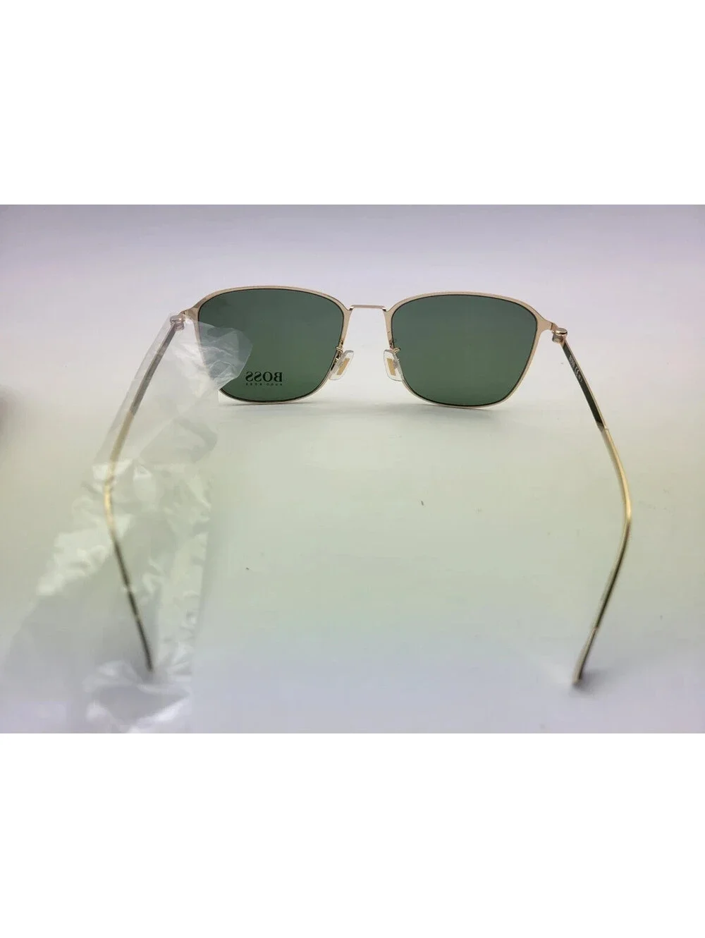 Hugo Boss Men's Sunglasses 1405/F/SK 0J5G QT Green/Gold + Case & Cleaning Cloth